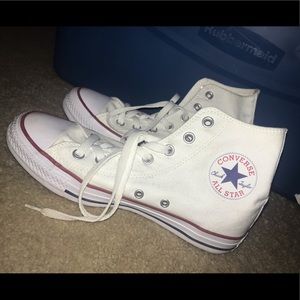 White Converse Chuck Taylor All Star High Tops